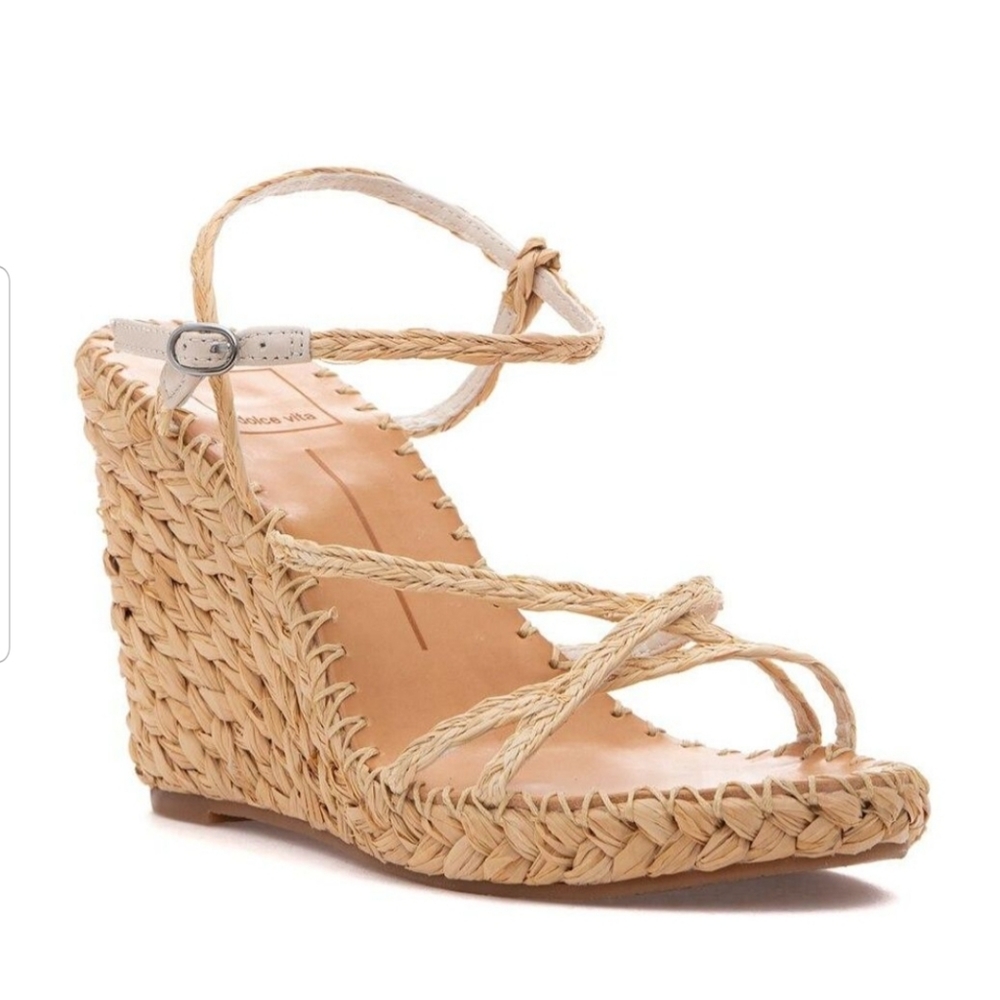 Dolca Vita Women's Nadine Wedge Natural Raffia